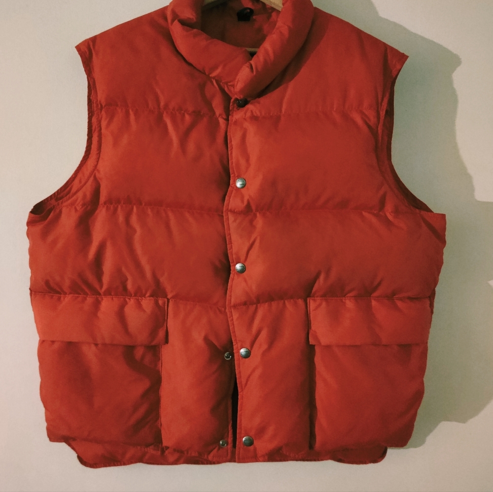 Vintage Woolrich Red Puffy Vest - Picture 1 of 4